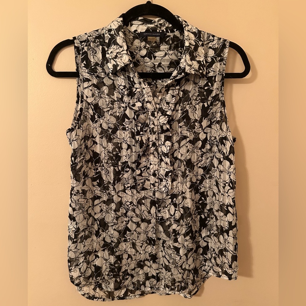 TOMMY HILFIGER Collared Tank Top